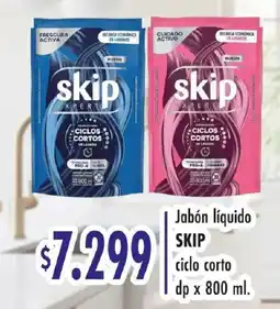 Supermercados Mariano Max Skip jabón líquido ciclo corto oferta