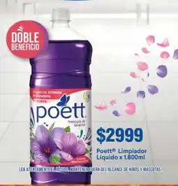 Supermercados Caracol Poett limpiador liquido oferta