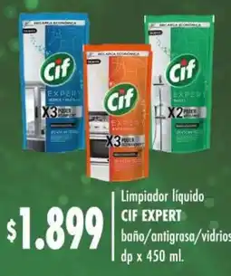Supermercados Caracol Cif expert limpiador liquido baño/antigrasa/vidrios oferta