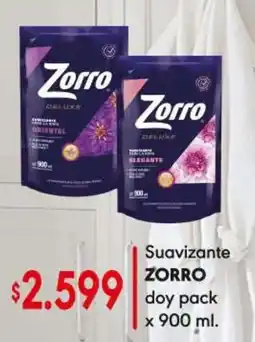 Supermercados Caracol Zorro suavizante doy pack oferta