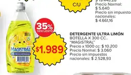 Carrefour Magistral detergente ultra limón botella oferta