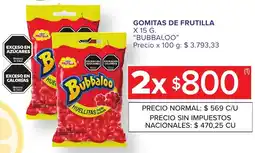 Carrefour Bubbaloo gomitas de frutilla oferta
