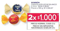 Carrefour Bon o bon bombón chocolate/leche blanco oferta