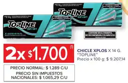 Carrefour Topline chicle xplos oferta