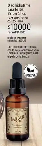 Millanel Cosmética Barber shop óleo hidratante para barba oferta