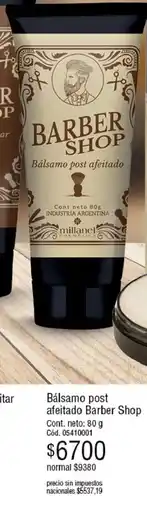 Millanel Cosmética Barber shop bálsamo post afeitado oferta