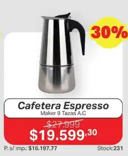 Ferniplast Cafetera espresso maker 9 tazas a.c. oferta