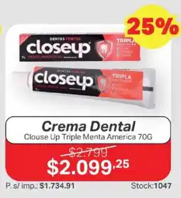 Ferniplast Closeup triple menta america crema dental oferta