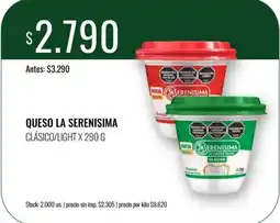 Super MAMI La serenisima queso clásico/light oferta