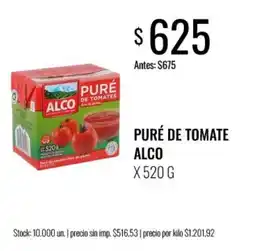 Super MAMI Alco puré de tomate oferta