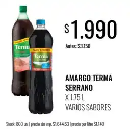 Super MAMI Terma amargo serrano oferta