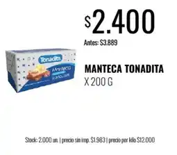 Super MAMI Tonadita manteca oferta