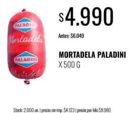 Super MAMI Paladini mortadela oferta