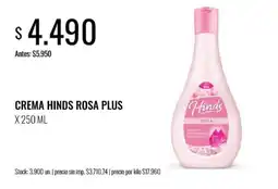 Super MAMI Hinds crema rosa plus oferta