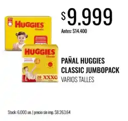 Super MAMI Huggies pañal classic jumbopack oferta