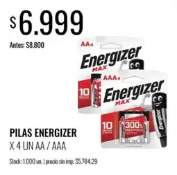 Super MAMI Energizer pilas aa aaa oferta