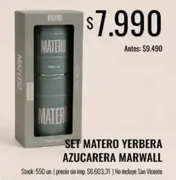 Super MAMI Matero set matero yerbera azucarera marwall oferta