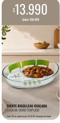Super MAMI Mre& fuente rigolleau ovalada oferta