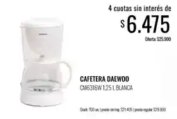Super MAMI Daewoo cafetera oferta