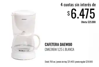 Super MAMI Daewoo cafetera oferta