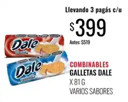 Supermercados Tadicor Dale galletas dale varios sabores oferta