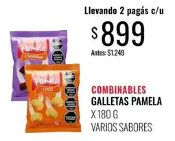 Supermercados Tadicor Galletas pamela varios sabores oferta