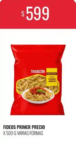 Supermercados Tadicor Tirabuzón fideos primer precio oferta
