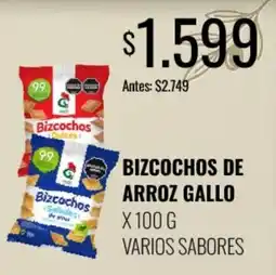 Supermercados Tadicor Gallo bizcochos de arroz oferta