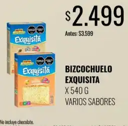 Supermercados Tadicor Exquisita bizcochuelo oferta