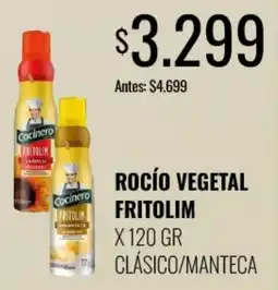 Supermercados Tadicor Cocinero rocío vegetal fritolim oferta