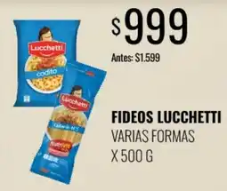 Supermercados Tadicor Lucchetti fideos varias formas oferta