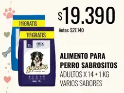 Supermercados Tadicor Sabrositos alimento para perro adultos varios sabores oferta