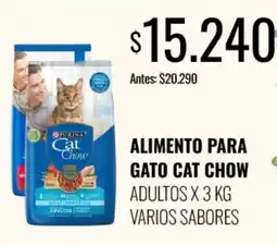 Supermercados Tadicor Cat Chow alimento para gato adultos varios sabores oferta