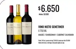 Supermercados Tadicor Nieto senetiner vino oferta