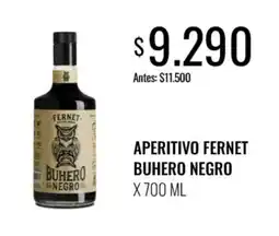 Supermercados Tadicor Fernet buhero negro aperitivo oferta