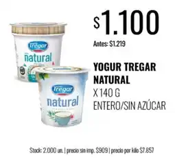 Supermercados Tadicor Tregar yogur natural oferta