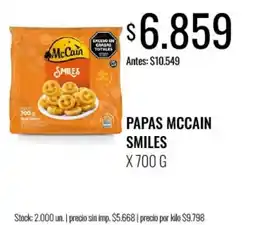 Supermercados Tadicor McCain papas smiles oferta