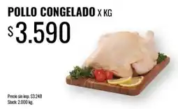 Supermercados Tadicor Pollo congelado oferta