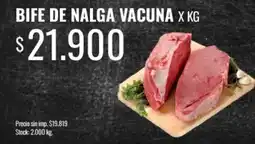 Supermercados Tadicor Bife de nalga vacuna oferta