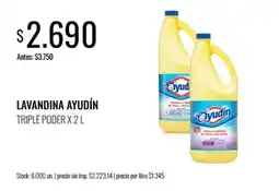 Supermercados Tadicor Ayudín lavandina triple poder oferta