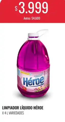 Supermercados Tadicor Héroe limpiador líquido oferta