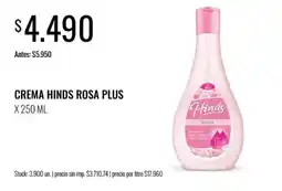 Supermercados Tadicor Hinds crema rosa plus oferta