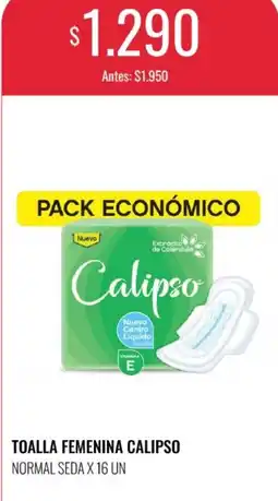 Supermercados Tadicor Calipso toalla femenina normal seda oferta