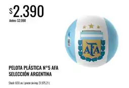 Supermercados Tadicor Afa pelota plastica n°5 seleccion argentina oferta