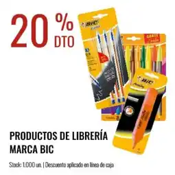 Supermercados Tadicor Bic productos de librería oferta