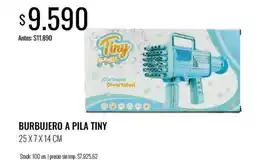 Supermercados Tadicor Tiny burbujero a pila oferta