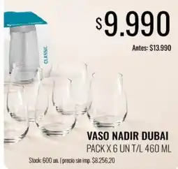 Supermercados Tadicor Vaso nadir dubai oferta