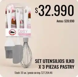 Supermercados Tadicor Ilko set utensilios pastry oferta