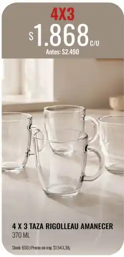 Supermercados Tadicor Rigolleau taza amanecer oferta
