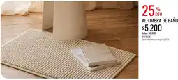 Supermercados Tadicor Alfombra de baño oferta